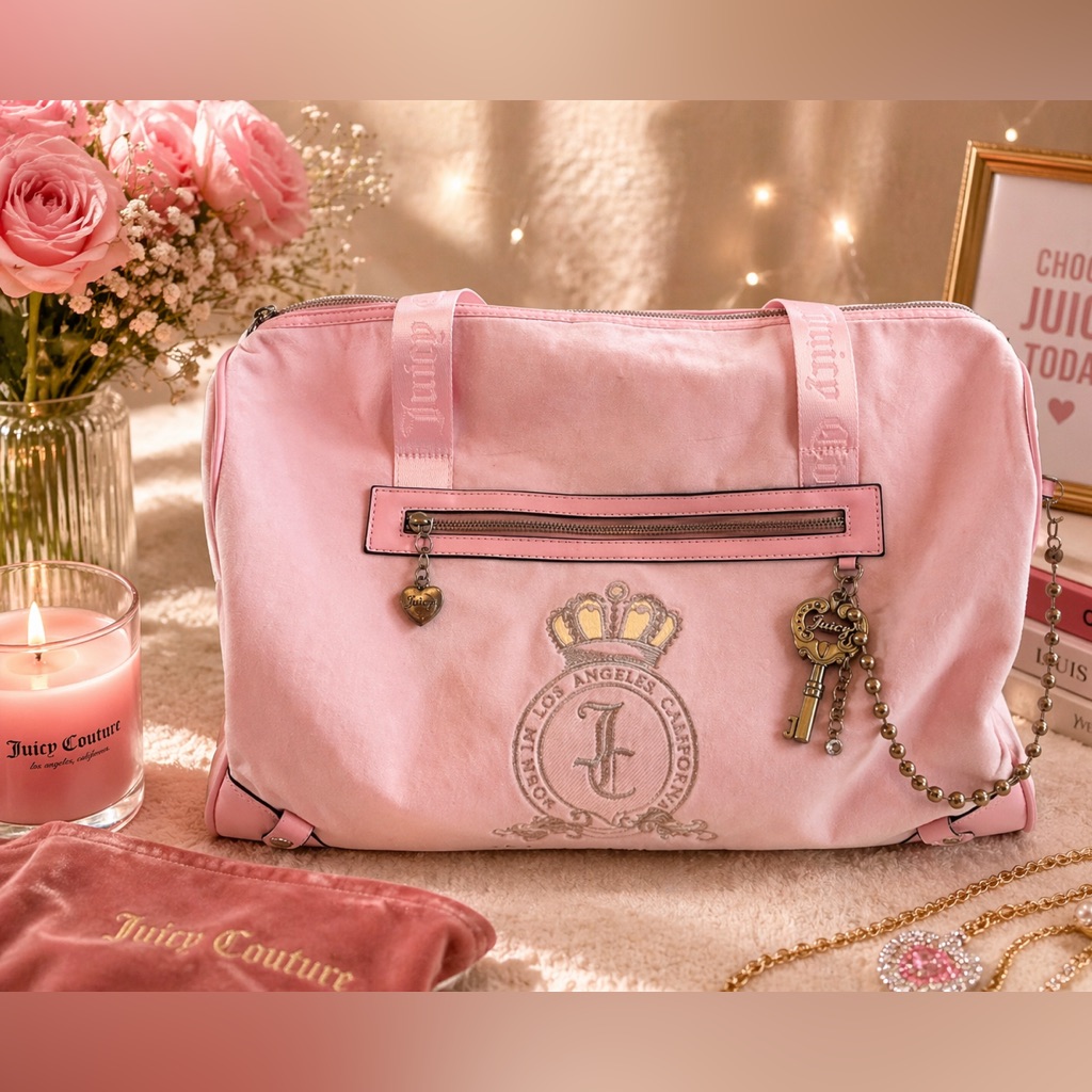 Juicy Couture Pink Duffle Bag